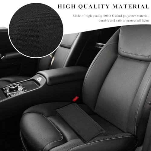 Sun Walker Car Registration Insurance Holder, Multi-Pocket Glove Box Organizer Owner Manual Zipped Case Pouch, Multipurpose Oxford Cloth Document Holder for Insurance License Card