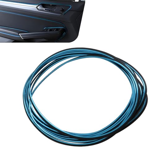 Car Interior Trim Strips, 33ft Automotive Door Dashboard Decorative Trim, Self-Adhesive Door Edge Trim with Installing Tool, Universal for Most Cars (Blue) - color: Blue