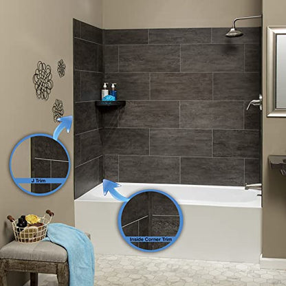 Palisade 94 in. Vinyl Trim Kit in Ashen Slate - color: Ashen Slate