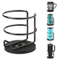 Magnetic Cup Holder,Heavy Duty Metal Drink Holder, 3.46 inch / 8.8 cm Strong Magnetic Base,Bottle Holder for Refrigerator/Treadmill/Truck/Tractor/Forklift/Boat/Bus/Car (Bottom Magnetic) - size: 1 Pack, style: Black-bottom magnetic