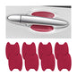 Blilo 8PCS Car Door Handle Sticker, Carbon Fiber Anti-Scratches, Universal Fit, Wine Red - color: Wine Red/8PCS