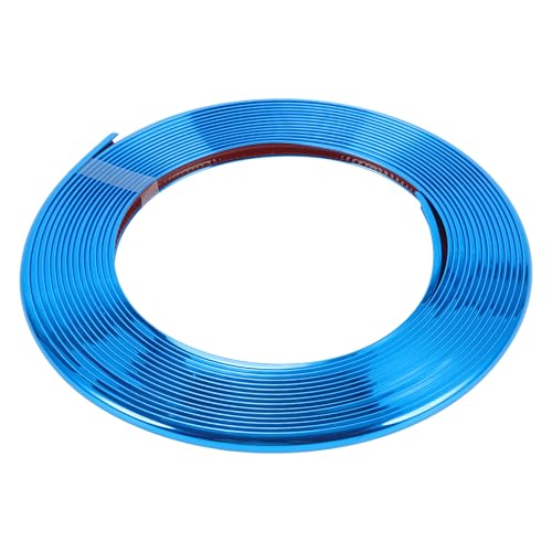 Motoforti Universal Car Door Edge Guards C-Type Door Body Bumper Protector, 26.25ft 8m, Anti-scratch Collision, PVC, Chrome Blue - color: Chrome Blue