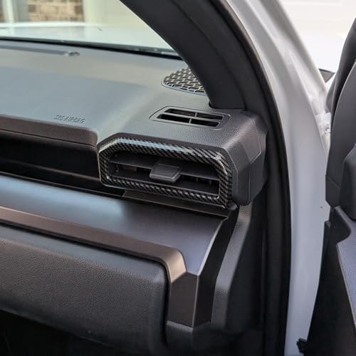 Dashboard Air Vent Outlet Cover for Toyota Tacoma 2024 2025 and 4Runner 2025 Interior Accessories Center Console Side Frame Decor Trim Cover (Carbon Fiber Grain, Air Vent Cover) - color: Carbon Fiber Grain, size: Air Vent Cover