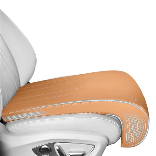 FLORICH Car Seat Extender Leg Extender Support Cushion for Driver Seats Office Chair, Leather Carseat Leg Support for Long Drivers Universal Car Seat Cushion Legs Rest Pads-Light Coffee - color: Light Coffee