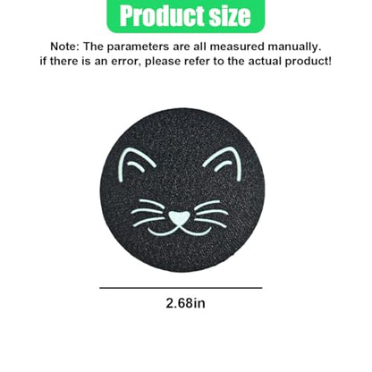 Craedli 2PCS Car Coasters for Cup Holders, 2.68 Inch Cat Cup Holder Insert Coaster Anti Slip Rubber Mat, Universal Embedded Decorative Car Cup Mat for Cars, Trucks, SUVs Interior(Ears) - size: Ears