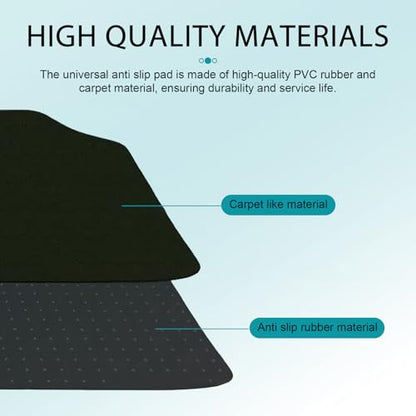 4 PCS Car Carpet Floor Mat, PVC Anti-slip Flame-retardant Car Mats, Breathable Comfort Front & Rear Carpet Mat Set, Universal for Most Cars, SUVs, Trucks (Black)