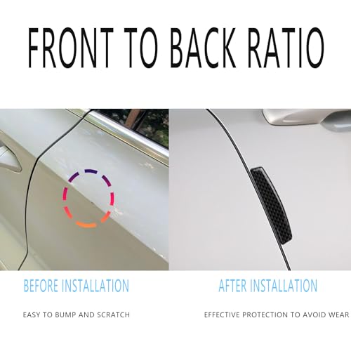 4 Pcs Car Door Edge Guard, Anti-Collision Car Bumper Guard Strip, Car Side Door Edge Guards Protector Strips Trim Cover, Universal for All Cars SUV (Black)