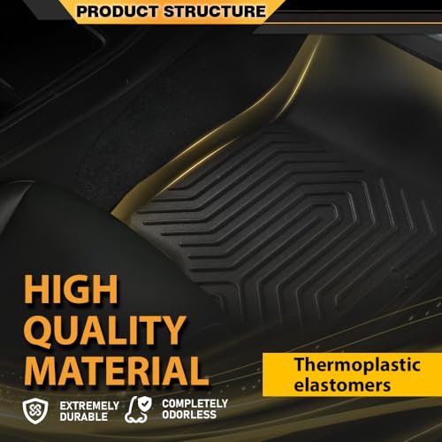 G-PLUS Cargo Liners,Compatible with 2015-2024 2025 Ford F150 Super Crew(Fit 22-24 Lightning Models),3PCS Black Non-Slip All Weather Full Cover Protection Floor Liners - size: Fit Ford F150 2015-2025 | Super Crew | 3PCS