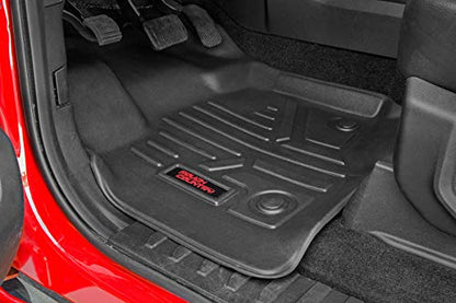 Rough Country Rear Cargo Mat for Jeep Wrangler JL Unlimited (2018-2025) - Custom Fit, Heavy-Duty, All-Weather Protection