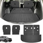 Trunk Mat & Backrest Mat & 2nd Row Seat Back Cover for Kia Telluride 2020-2026, All Weather TPE Cargo Liner Rear Cargo Protector for Telluride Accessories, Not Fit 2027 Redesigned Model - size: for Kia Telluride 2020-2026