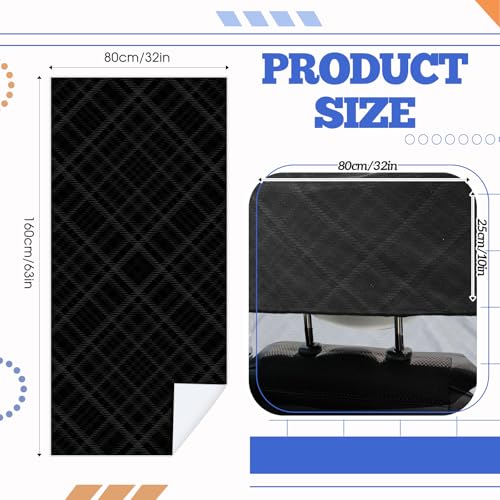 Hahafelt Car Seat Towel Covers with Storage Bag, 63 x 32 Inch Universal Non Slip Waterproof Sweat Protector for Car Truck, Gym Swimming Running, Machine Washable(2 Pack,Black Plaid) - style: Black Plaid