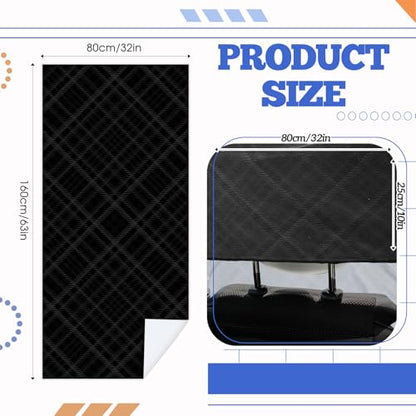 Hahafelt Car Seat Towel Covers with Storage Bag, 63 x 32 Inch Universal Non Slip Waterproof Sweat Protector for Car Truck, Gym Swimming Running, Machine Washable(2 Pack,Black Plaid) - style: Black Plaid