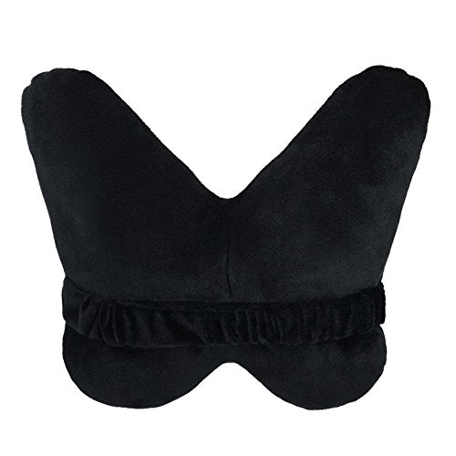 OiseauVoler Cute Car Neck Support Pillow with Strap Comfortable Headrest Neck Pillows for Office Chair Travel Driving 1PC - color: Pink Butterfly