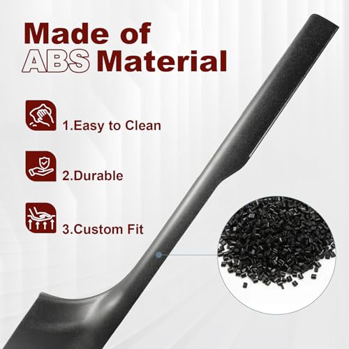 8PCS Door Sill Protector for 5-Seats Tesla Model Y Juniper 2025-2026 - Anti-Kick Carbon Fiber Pattern Entry Guard - Anti-Scuff Waterproof Door Cover - No Drill Installation ABS Hard Interior Kick Pad