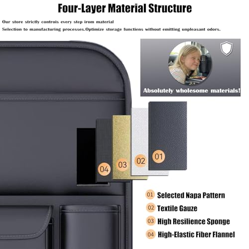 1 Pack - Car Organizer, Back Seat Car Organizer, Back Seat Organizer, Seat Back Organizer.(Black)