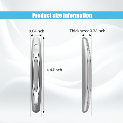 4PCS Car Door Edge Guards, Auto Side Door Protector Car Door Self Adhesive Anti-Collision Trim Strip, Universal Car Body Anti-Scratch Bumper Guard for Car SUV Truck (Silver)