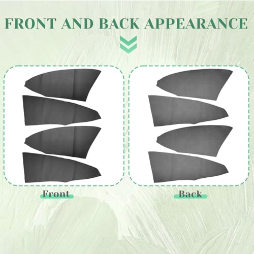 4PCS Door Panel Cover Compatible with Honda CRV 2012-2016 Front and Back Vinyl Leather Insert Cards Protector Trim Black (Only Leather Part)