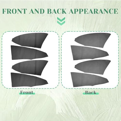 4PCS Door Panel Cover Compatible with Honda CRV 2012-2016 Front and Back Vinyl Leather Insert Cards Protector Trim Black (Only Leather Part)