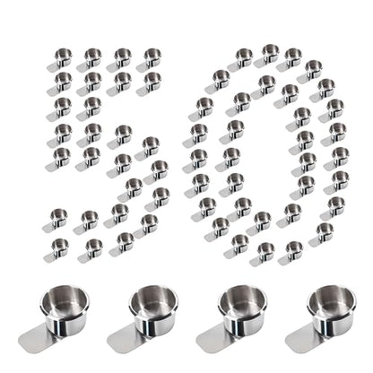 GSE Games & Sports Expert Stainless Steel Cup Holder, Drop-in Cup Holder for Casino Poker Tables, Work Desks, Boats, RVs, Cards & Trucks (Slide Under) - color: Jumbo, style: 50-Pack