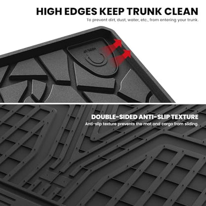 LASFIT Cargo Mat for 2021-2026 Ford Bronco 4-Door TPE Cargo Area Mat Custom Fit Full Coverage Trunk Liner All Weather Protector, Non-Slip