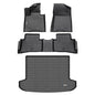 AIPOIL® Floor Mats & Cargo Liner Set for 2016 2017 2018 2019 2020 2021 Hyundai Tucson (Not for Hybrid) All Weather Protection TPE Anti-Slip Automotive Full Set Custom Car Mats Accessories - Black - style: 12) For Tucson 2016-2021 Full Set