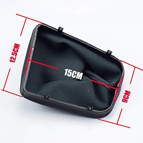 Car Shift Gear Stick Manual Shift Boot Cover Black Leather Boot Cover Case for BMW E30 E36 E39 E46 E81 E82 E87 E88 E90 E91 E92 E93 (E46) - size: E46