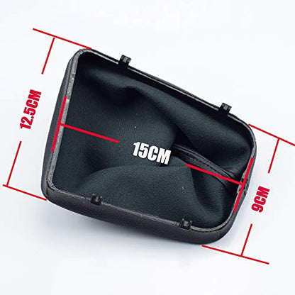 Car Shift Gear Stick Manual Shift Boot Cover Black Leather Boot Cover Case for BMW E30 E36 E39 E46 E81 E82 E87 E88 E90 E91 E92 E93 (E46) - size: E46