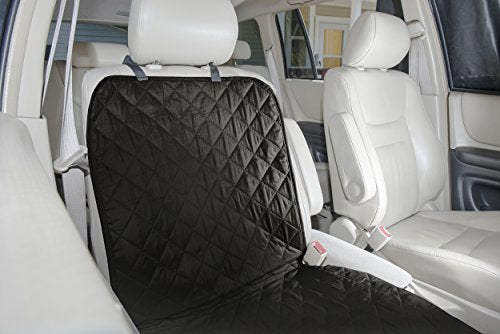 Furhaven Universal Water-Resistant Quilted Single Car Seat Protector - Black, One Size