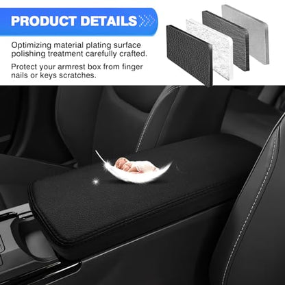 Autorder Center Console Cover for 2023-2025 2026 Toyota Prius Accessories Armrest Cover Anti-Scratch Middle Console Pad Leather Armrest Protector - size: 23-26 Prius