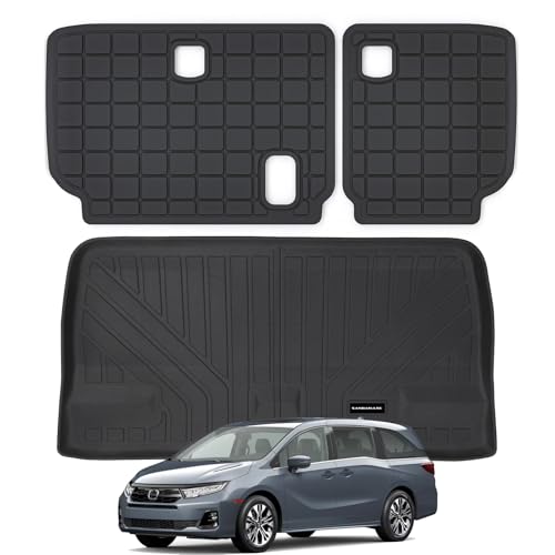 Cargo Liner Trunk Mats for 2011-2025 Honda Odyssey, TPE All Weather Protection Car Trunk Mat Accessories-Black - size: 2011-25|For Honda Odyssey|Cargo Liner