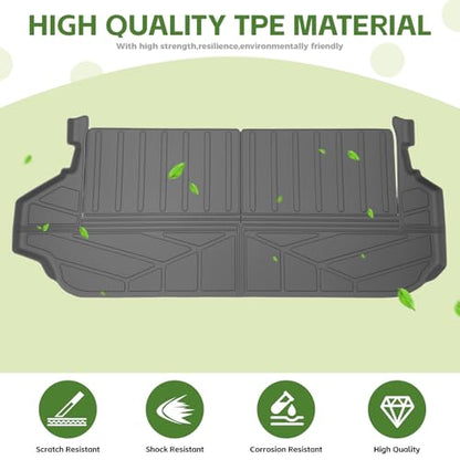 Trunk Mat for 2025 2026 Toyota 4Runner 7 Seats Gas, Rear Cargo Mat All Weather TPE Protector Trunk Liner Accessories(Not for Hybrid EV/i-Force MAX) - size: 7Seats-Trunk Mat