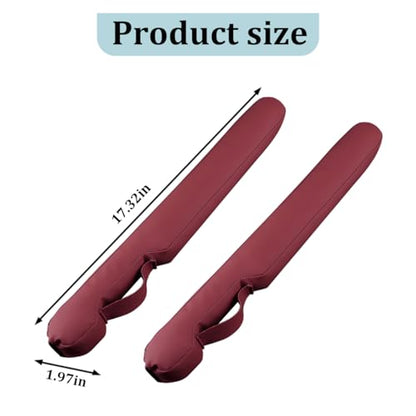 Car Seat Gap Filler, 2PCS Between Vehicle Seats Console Organizer Stop Things from Dropping, Automotive Interior Chair Gap Coverage Fill, Universal for SUV Automobile Truck (Wine Red) - color: Wine Red
