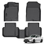 Auxko All Weather Floor Mats Fit for Honda Civic Sedan Hybrid & Civic Hatchback Hybrid 2026 2025 TPE Liners Accessories All Season Guard Odorless Anti-Slip Floor Mats Black - size: civic hybrid|2025-2026|floor mats