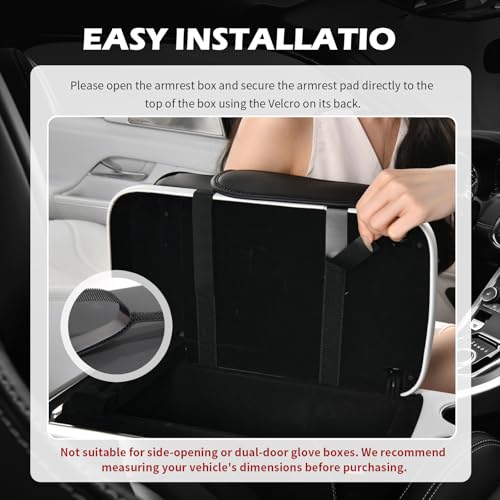 5-in-1 Car Armrest Storage Box,Multifunctional PU Leather Organizer with Phone Holder & Cup Holder & Side Pockets,Universal Car Armrest Cushion Fit for Most Cars SUVs