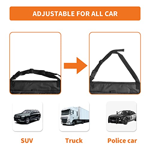 Boczif Car Backseat Organizer, Hanging Passenger Seat Storage Bag, Car Front Seat Organizer for Office Kids Suplly,Truck Cab Organizer with Separately Pokect for Laptop, Multiple Pockets, Cup Holders