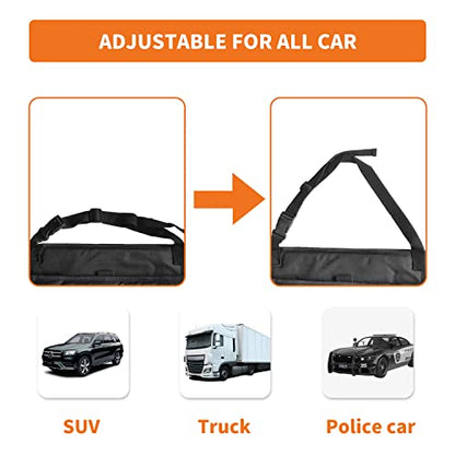 Boczif Car Backseat Organizer, Hanging Passenger Seat Storage Bag, Car Front Seat Organizer for Office Kids Suplly,Truck Cab Organizer with Separately Pokect for Laptop, Multiple Pockets, Cup Holders