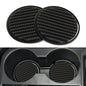 2PCS Car Cup Holder Coaster, Car Cup Insert Coaster, Carbon Fiber Non-Slip Vehicle Insert Bottle Pad, Auto Accessories 2.75 Inch Anti Slip Shockproof Embedded Drink Mat for Most Vehicles