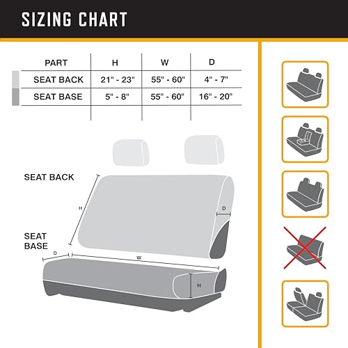 Browning Pet Hammock Backseat Cover, Durable Backseat Protection, Elk/Field Khaki