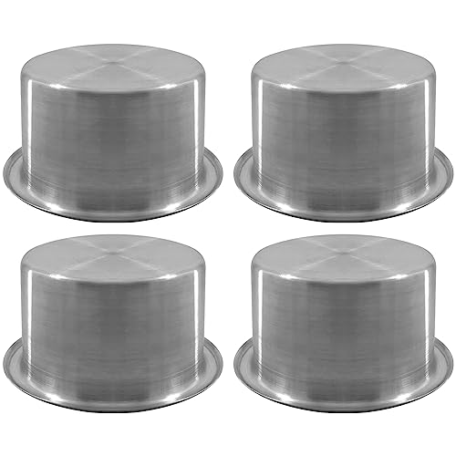 ISURE MARINE 4Pcs 3" Stainless Steel Drop-in Anti-Spill Cup Holder with Non-Slip Washer,Heavy Duty Poker Table Cup Holder Inserts Fits Standard Soda Can for Desk, Boats, RV Cars & Trucks - color: 4pcs