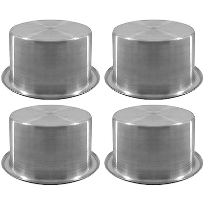 ISURE MARINE 4Pcs 3" Stainless Steel Drop-in Anti-Spill Cup Holder with Non-Slip Washer,Heavy Duty Poker Table Cup Holder Inserts Fits Standard Soda Can for Desk, Boats, RV Cars & Trucks - color: 4pcs