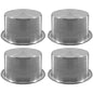 ISURE MARINE 4Pcs 3" Stainless Steel Drop-in Anti-Spill Cup Holder with Non-Slip Washer,Heavy Duty Poker Table Cup Holder Inserts Fits Standard Soda Can for Desk, Boats, RV Cars & Trucks - color: 4pcs