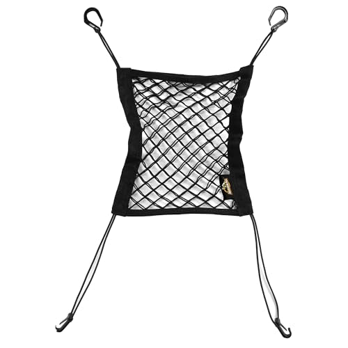 Armor All Front Seat Cargo Net Organizer, Super-Durable Expandable Nylon Material, Attaches to Headrest Post, Stretchable Net Car Organizer with Mesh Pocket, Universal Fit, Accessible Storage