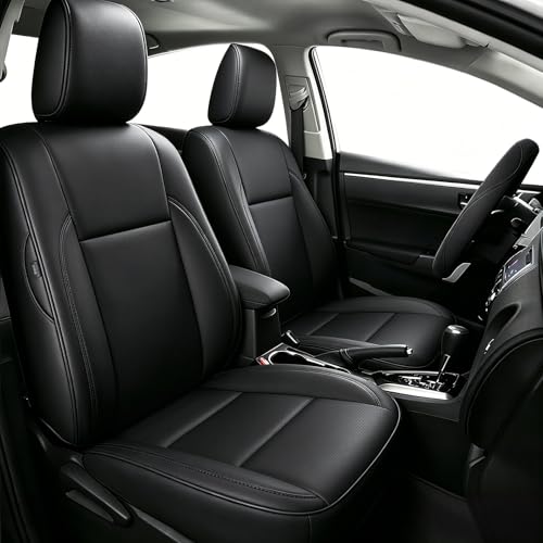 AOMSAZTO Custom Fit Seat Covers for Toyota Corolla 2014 2015 2016 2017 2018 2019 L, LE, LE Eco, Plus Sedan Car Seat Cover Full Set Waterproof, Full Set Faux Leather Black - color: Black, size: Corolla 2014-2019 Sedan L,LE,LE PLUS,LE Eco