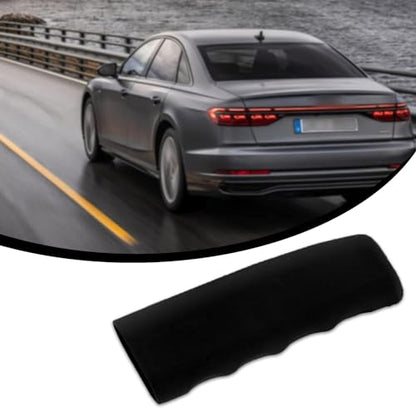 QODOLSI 1 PC Car Handbrake Handle Cover, 4.8" x 1.65" x 1.41" Silicone Wavy Anti-slip Parking Brake Covers, Universal Protective Accessories, Compatible with Cars, Trucks, Vans, SUVs (Black)