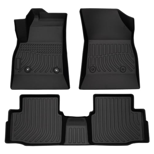 All Weather Rubber Car Floor Mats Compatible with 2016-2019 Chevrolet Cruze, No Fit 2016 Cruze Limited,TPE Full Set Includes 1st 2nd Row Front (with 2016-2019 Chevrolet Cruze) - color: with 2016-2019 Chevrolet Cruze