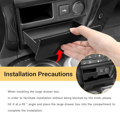 Hellet 4PCS Center Console Organizer Compatible with Toyota 2014-2020 2021 2022 2023 2024 4Runner Interior Accessories Hidden Storage Drawer Box - size: for Toyota 2014-2024 4runner (4PCS)