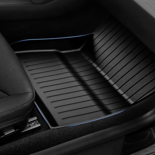 OEDRO Floor Mats Fits for Tesla Model Y 5-Seater 2024-2020 Custom Fit All Weather TPE Automotive Interior Cargo Liners Trunk Mats Accessories for Model Y (NOT for Model Y Juniper) 6 Pcs Mats Set - style: 2020-2024 Model Y 5-Seater