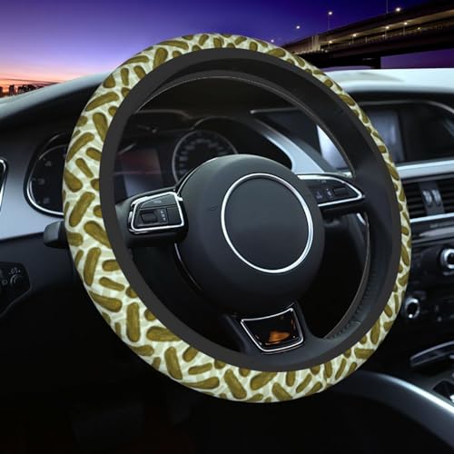 Pickles Steering Wheel Covers Non Slip Neoprene Steering Wheel Protector Cover Universal 15 Inch for Men Women Car Truck - color: Pickles
