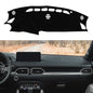 Motoforti Dash Cover, Non-Slip Dashboard Carpet Mat for Mazda CX-5 2012-2016, Polyester, Black