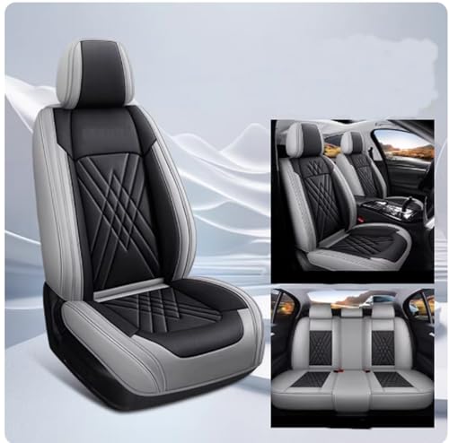 Custom Car Seat Covers for Fit Mercedes-Benz A B C CLA CLS CLK GLE GLS GLA GLK GL ML G S GLC SL CL SLC R SLK etc...Easy to Install car Cover (Black Gray) - color: Black Gray